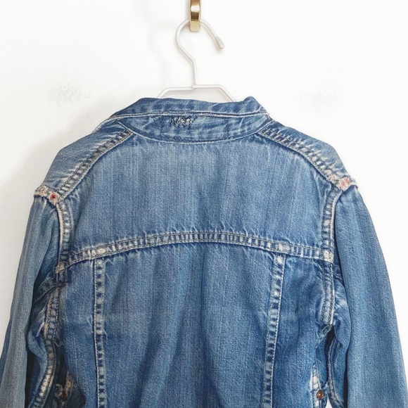 Vtg BUCKAROO 1950s Denim Chore Coat Jean Jacket Kids size 4T - Picture 5 of 9
